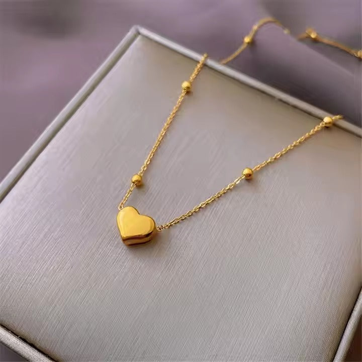 Collier Sweet Heart Doré (CL-010)
