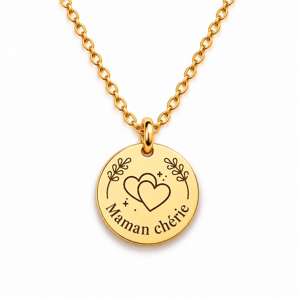 Collier Maman Chérie - Doré - CL-233
