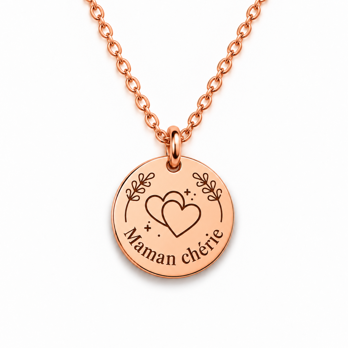 Collier Maman Chérie - Rose Doré - CL-235