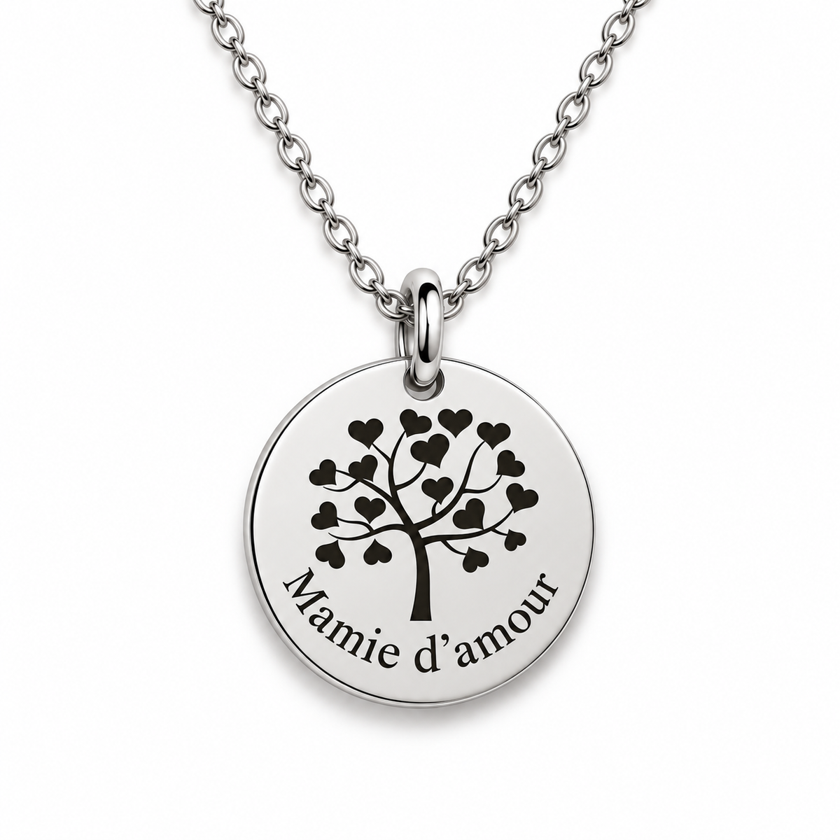 Collier Mamie d'Amour - Argenté - CL-231