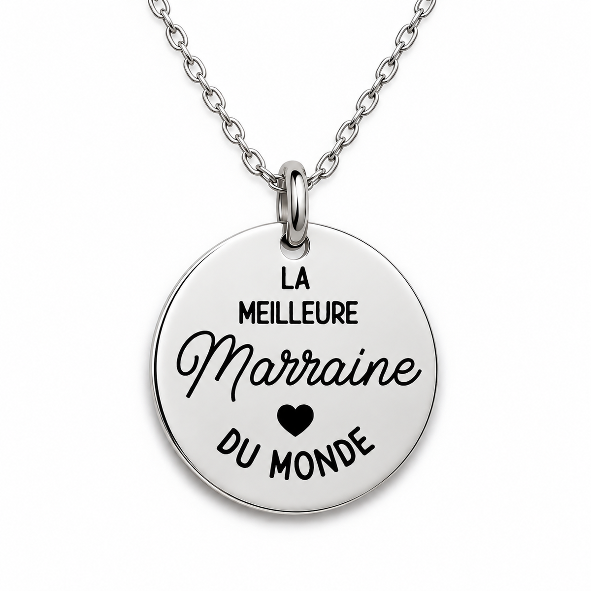 Collier Meilleure marraine du monde - Argenté - CL-225