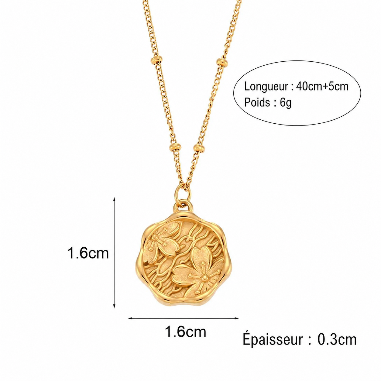 Collier Camélia - CL-013