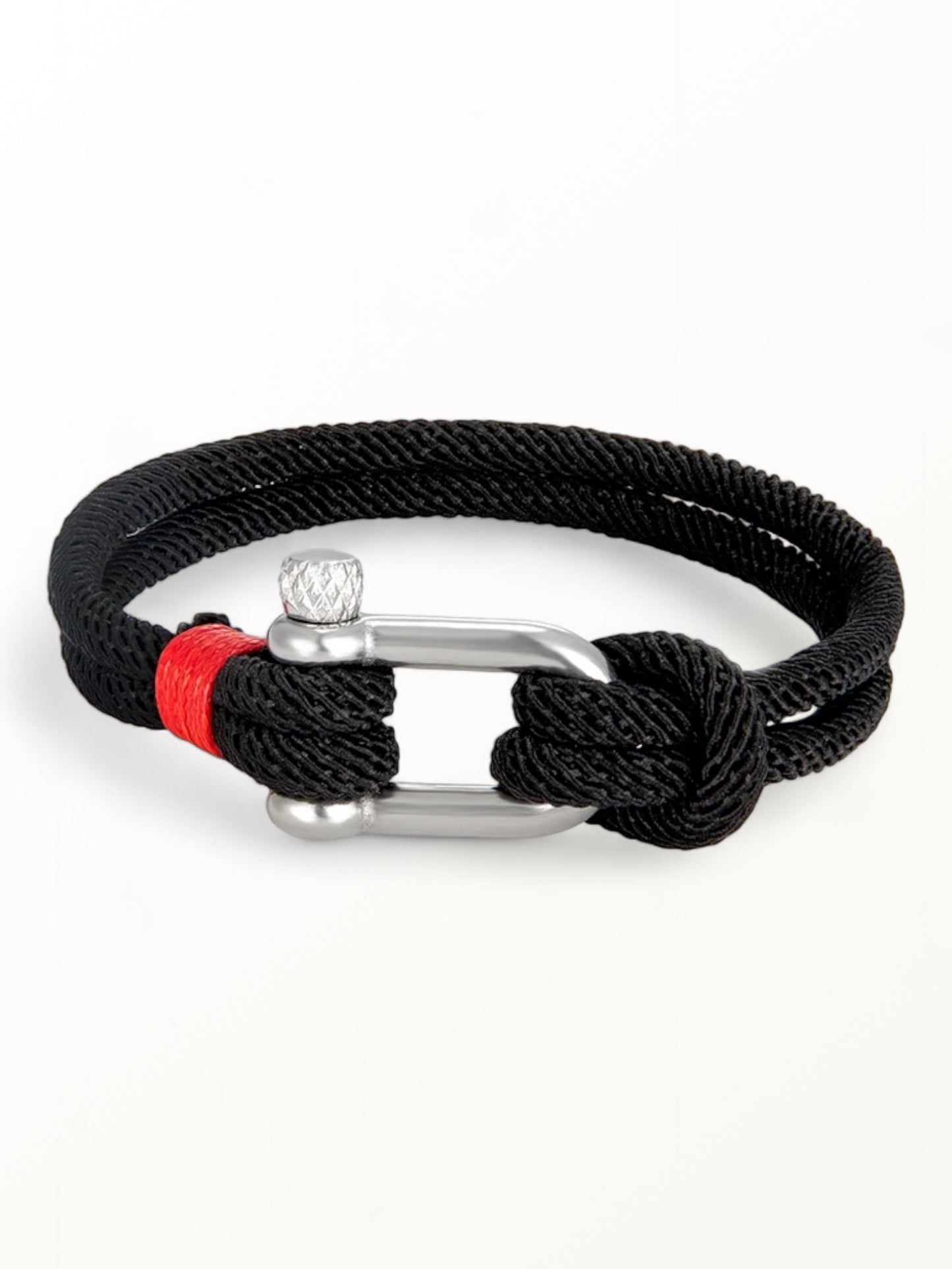Bracelet Mousqueton Noir - BR-001