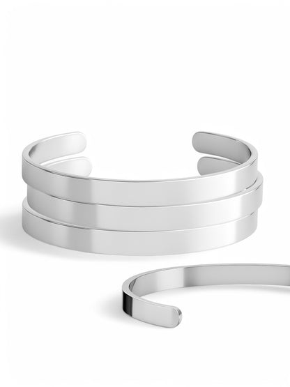 Jonc Argenté 160mm x 6mm - BR-035