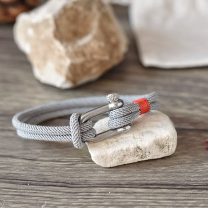 Bracelets Mousqueton Gris - BR-006