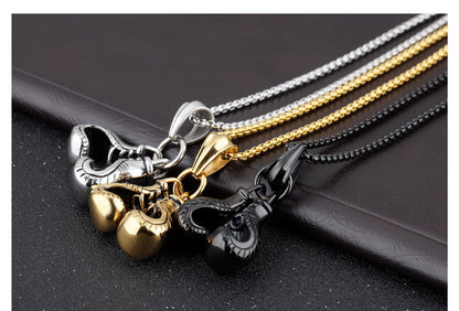 Collier Homme Gants de Boxe - CLH-587A