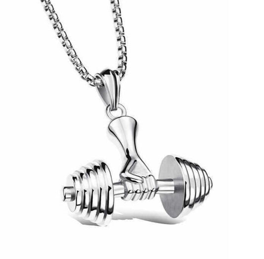 Collier Homme Haltères - CLH-607B