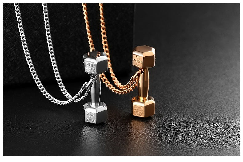 Collier Homme Haltères - CLH-609