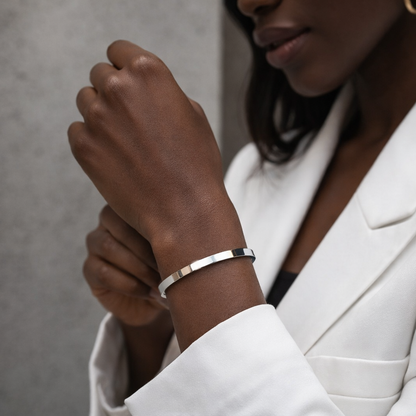 Bracelet jonc Eliséo - Acier Inoxydable (BF-048)