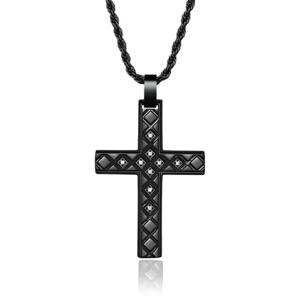 Collier Croix Noire CLH-456