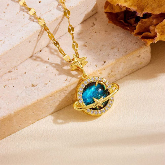 Collier Céleste bleu CL-018A