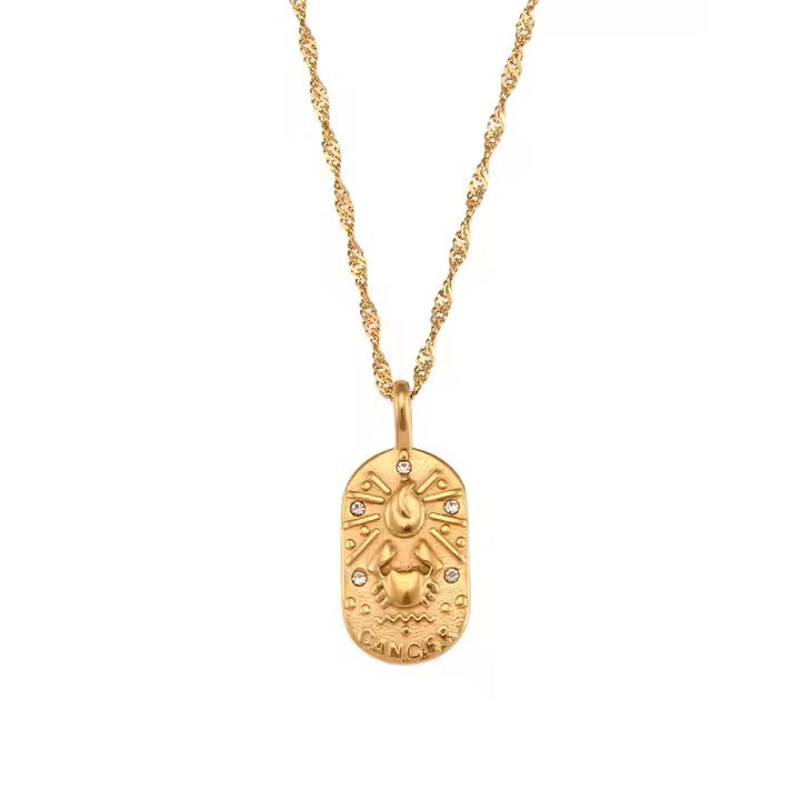 Collier Femme zodiaque doré CL-067