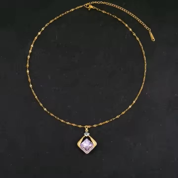 Collier Femme Losange CL-088