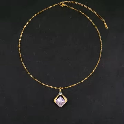 Collier Femme Losange CL-088