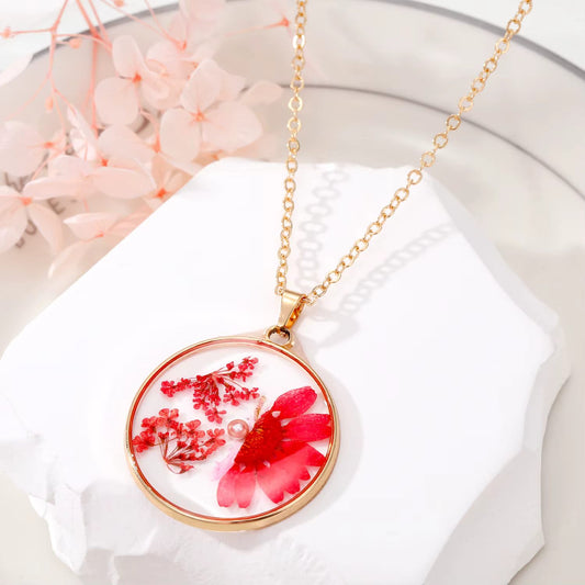 Collier Floral Rose CL-034C