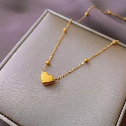 Collier Sweet Heart Doré (CL-010)