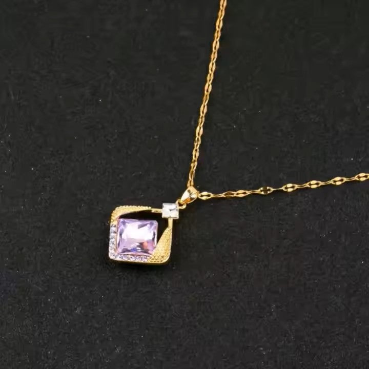 Collier Femme Losange CL-088