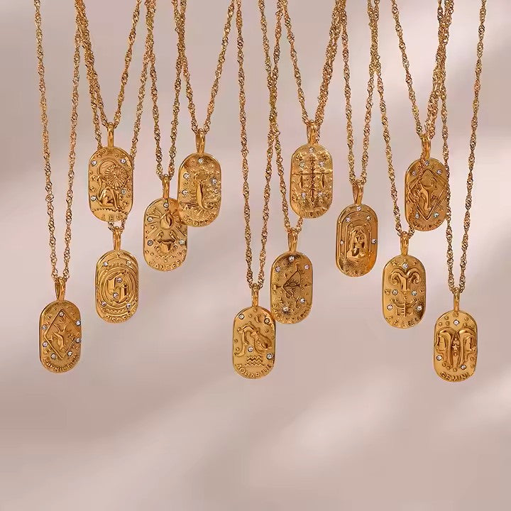 Collier Femme zodiaque doré CL-067