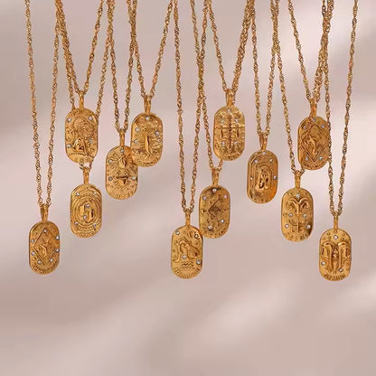 Collier Femme zodiaque doré CL-067