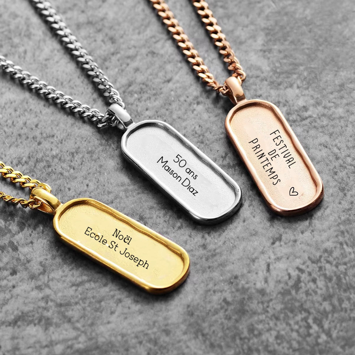 Collier Liberté - Collier Personnalisable Homme | 30 pcs min