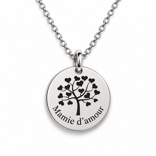 Collier Mamie d'Amour - Argenté - CL-231