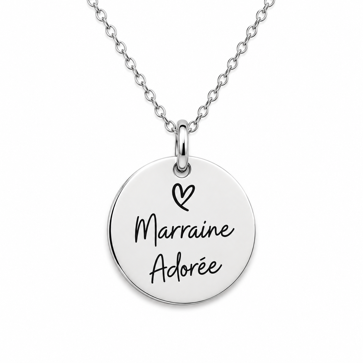 Collier Marraine Adorée - Argenté - CL-222