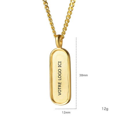 Collier Liberté - Collier Personnalisable Homme | 30 pcs min
