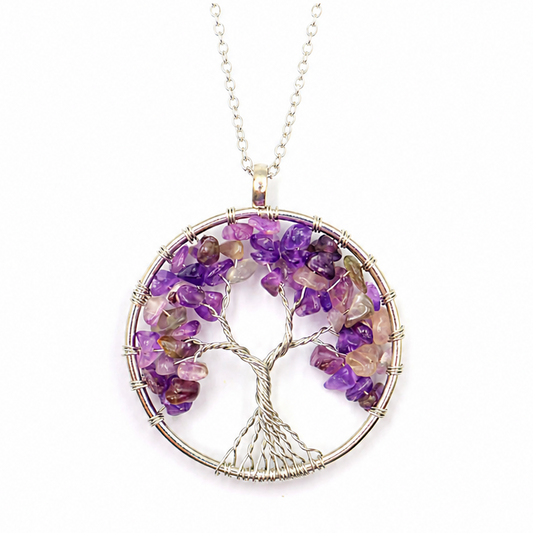 Collier Arbre de Vie - Violet - CL-218