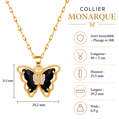 Collier Monarque - Noir - CL-170