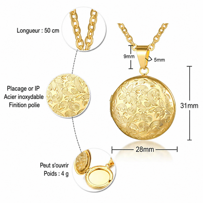 Collier Memento Or - CL-045-GLD