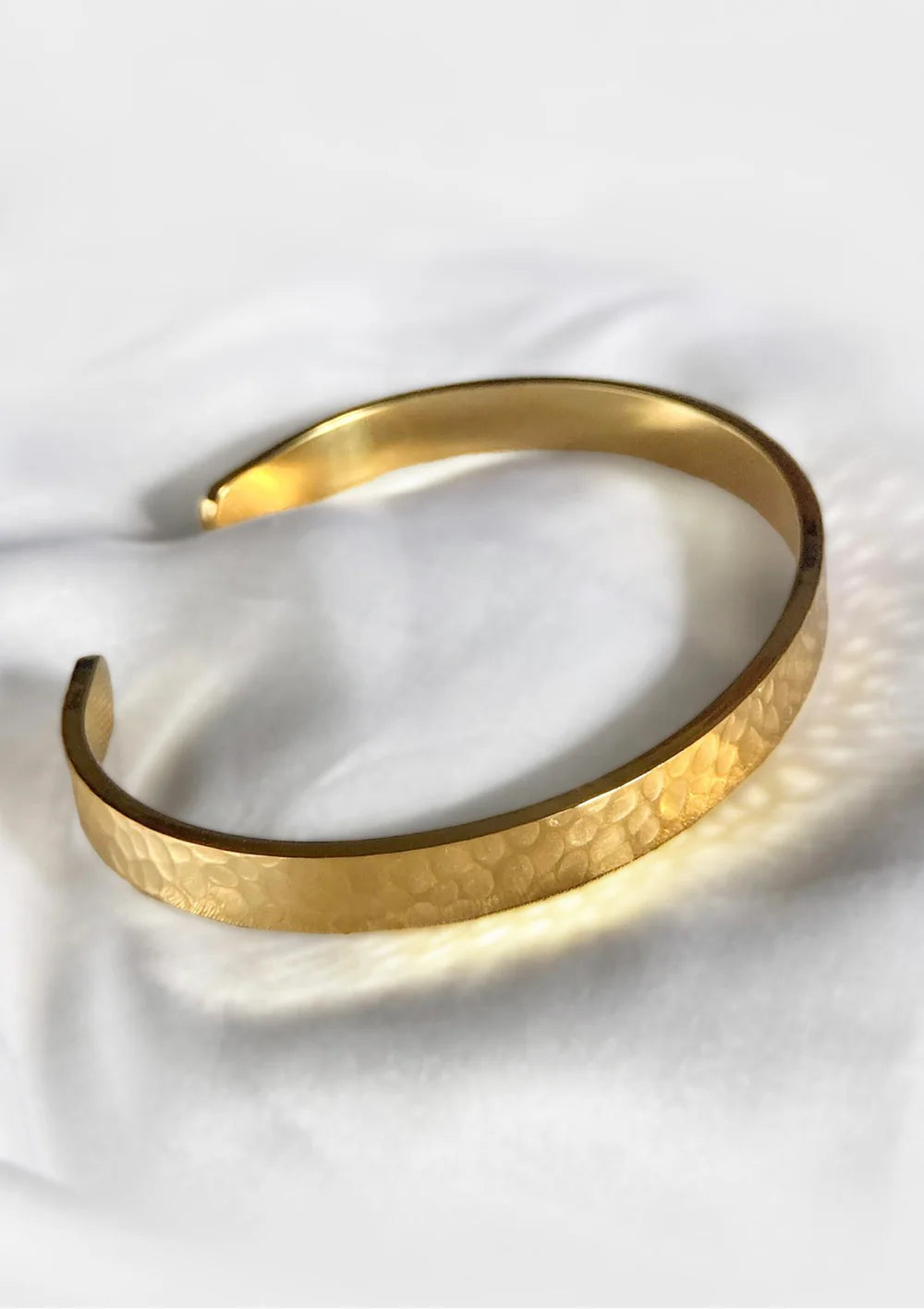 Jonc Martelé Doré 6mm x 160mm - BR-031