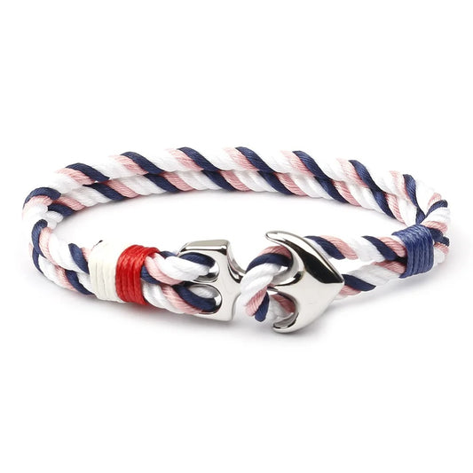 Bracelet Homme Neptune Blanc-Rose
