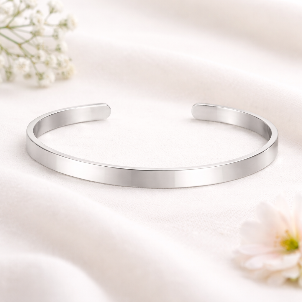 Bracelet jonc Eliséo - Acier Inoxydable (BF-048)