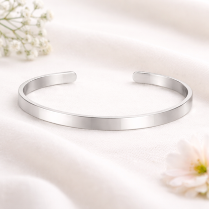 Bracelet jonc Eliséo - Acier Inoxydable (BF-048)