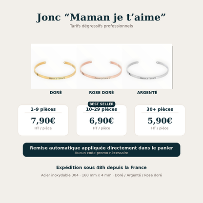 Jonc Maman je t'aime (BF-599)