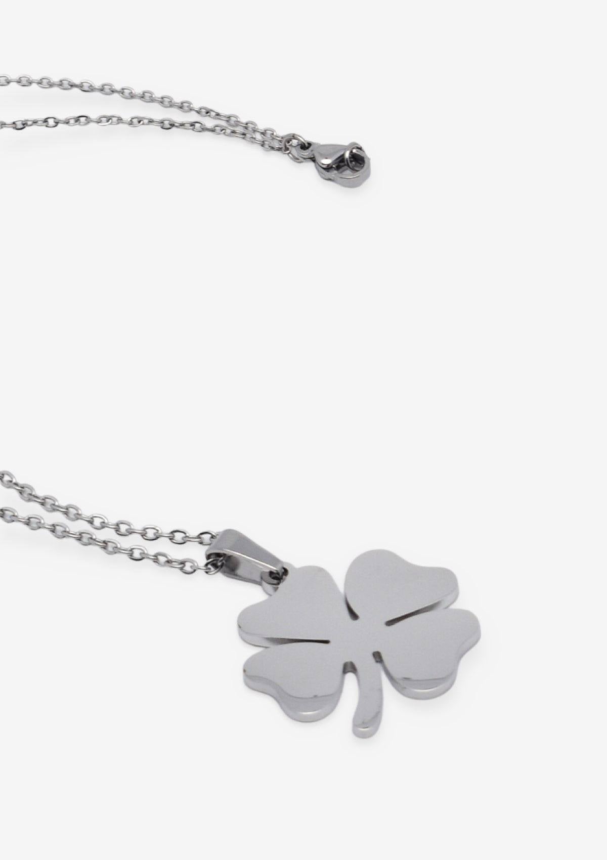 Collier Trèfle Argenté - CL-032