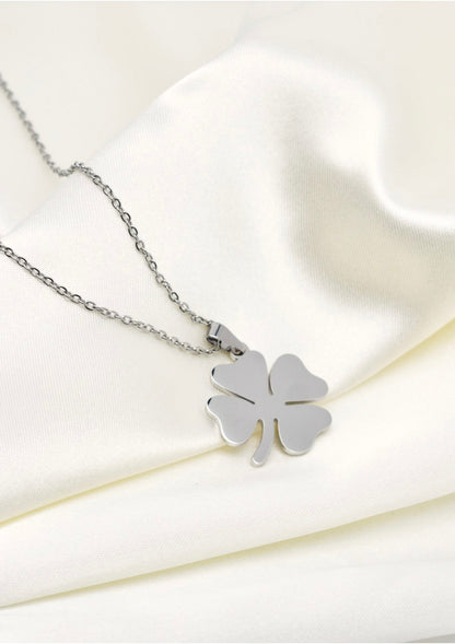 Collier Trèfle Argenté - CL-032