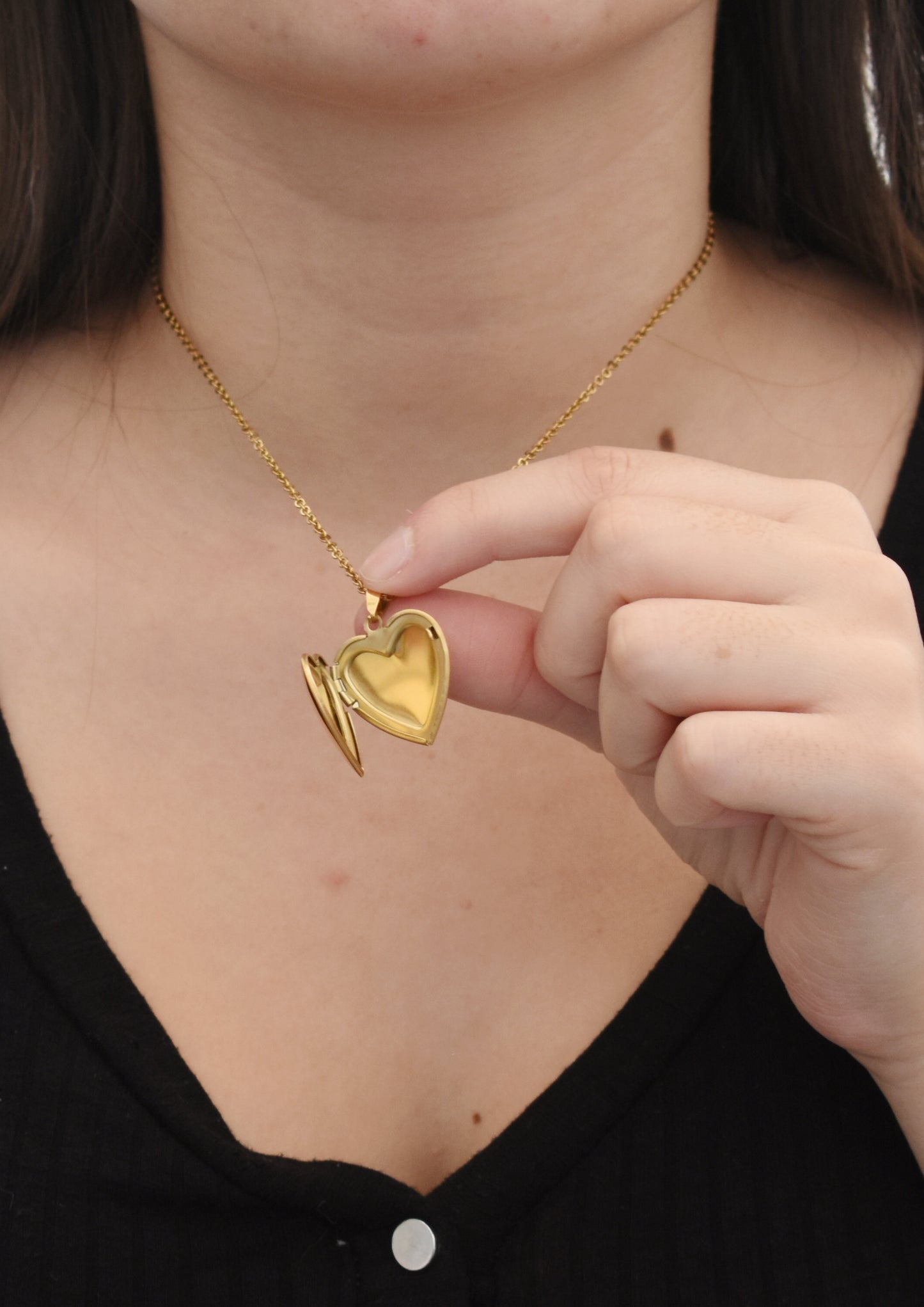 Collier Porte-photo Doré - CL-024