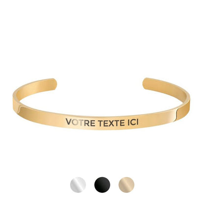 Bracelet Eliséo - Jonc Personnalisable Femme | 30 pcs minimum